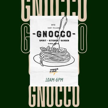 Cover Image for CoworkNChill x Gnocco