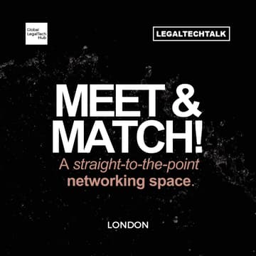 Cover Image for LEGALTECH MEET & MATCH!