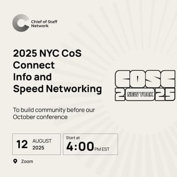 Cover Image for NYC CoS Connect Attendee Networking (Aug 12)