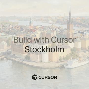 Cover Image for Build with Cursor: Stockholm
