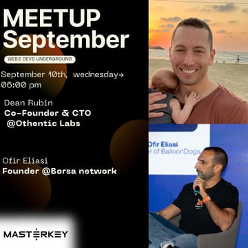 Cover Image for September Meetup | Web3 devs Underground