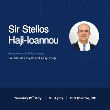 Cover Image for Fireside Chat with Sir Stelios Haji-Ioannou, Founder of easyJet
