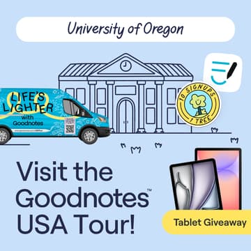 Cover Image for Don't Miss Out: Goodnotes at University of Oregon