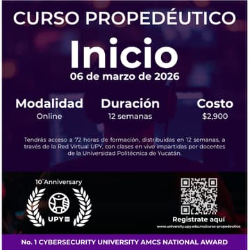 Cover Image for Curso Propedéutico UPY 2026