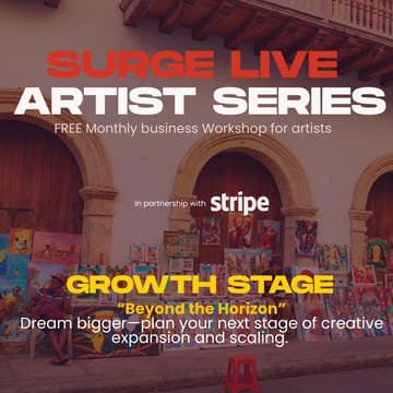 Cover Image for SURGE LIVE ARTIST SERIES -  In Partnership with STRIPE - GROWTH STAGE