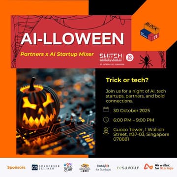 Cover Image for 🎃 AI-LLOWEEN - Partners x AI Startup Mixer