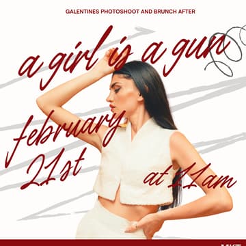 Cover Image for agc htx: a girl is a gun - galentines photoshoot + brunch