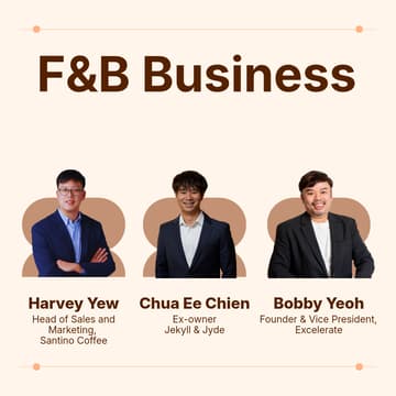 Cover Image for ASN Masterclass: What to know before Starting a F&B business (Half Day)