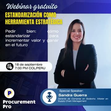 Cover Image for Webinar: Estandarización como herramienta estratégica