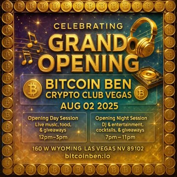 Cover Image for Bitcoin Ben Crypto Club Las Vegas Grand Opening