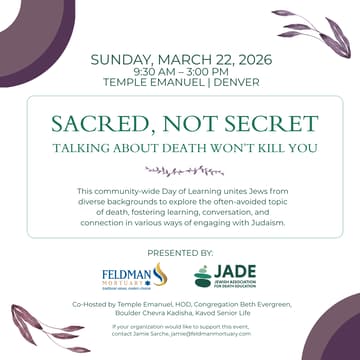 Cover Image for Sacred, Not Secret - Talking About Death Won't Kill You