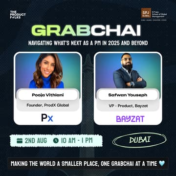 Cover Image for The Product Folks' Grabchai Meetup: Dubai