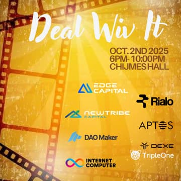 Cover Image for Exclusive Gathering w/ Edge Capital, NewTribe Capital, Rialo, Aptos, DaoMaker, TripleOne and ICP