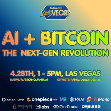 Cover Image for AI + Bitcoin, the Next-Gen Revolution - BTC Vegas Side Event