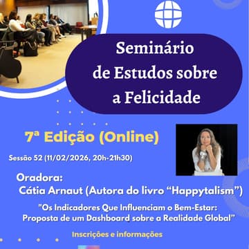 Cover Image for 52º Seminário Online de Estudos sobre a Felicidade