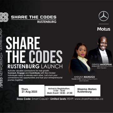 Cover Image for Share The Codes - Rustenburg