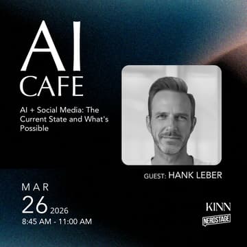Cover Image for AI Cafe: AI + Social Media: The Current State And What's Possible