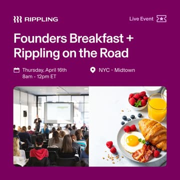 Cover Image for NYC Founders Breakfast + Pitch Deck Frameworks w/ First Round Capital Alum
