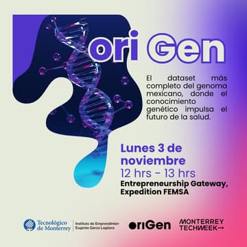 Cover Image for oriGen: el dataset más completo del genoma mexicano by Tecnológico de Monterrey