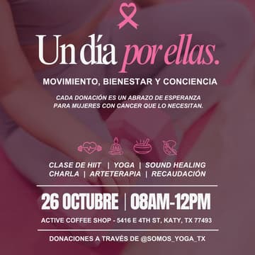 Cover Image for Somos Yoga – Octubre Rosa: Un Día por Ellas