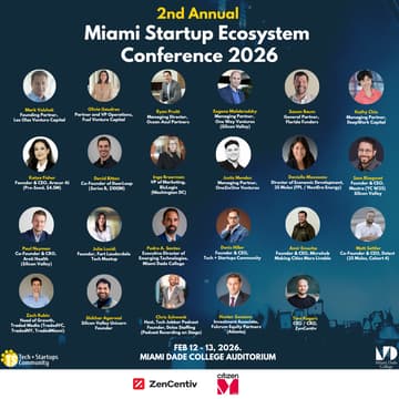 Cover Image for 2nd Annual Miami Startup Ecosystem Conference 2026 @ Miami Dade College Auditorium - Downtown Miami