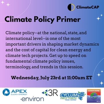 Cover Image for Climate Policy Primer