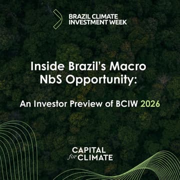 Cover Image for Inside Brazil’s Macro NbS Opportunity: An Investor Preview of BCIW 2026