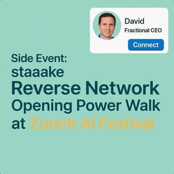 Cover Image for Side Event: staaake Reverse Network Opening Power Walk at Zurich AI Festival