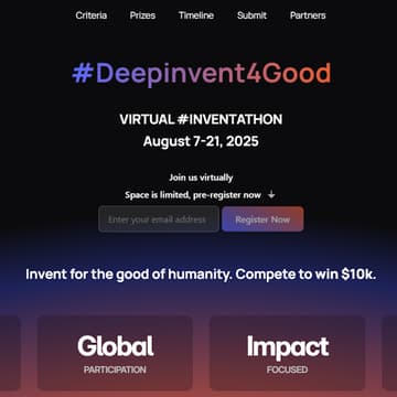 Cover Image for Deepinvent4Good Inventathon