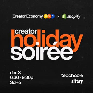 Cover Image for Creator Economy NYC Holiday Soirée