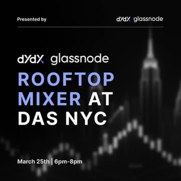 Cover Image for dYdX & Glassnode Rooftop Mixer - DAS NYC