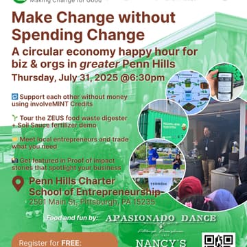 Cover Image for involveMINT Circular Economy Happy Hour: Featuring PHCSE, Terroir, & Ecotone