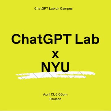 Cover Image for OpenAI@NYU: How Do You Use AI?