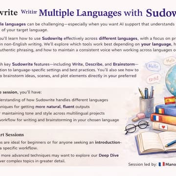 Cover Image for Quick Start: Sudowrite in Non-English Languages