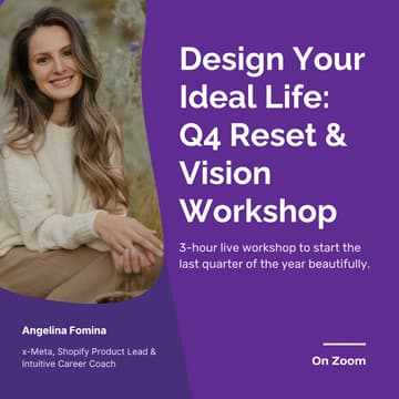 Cover Image for Design Your Ideal Life: Q4 Reset & Vision Workshop [3-Hour Workshop]