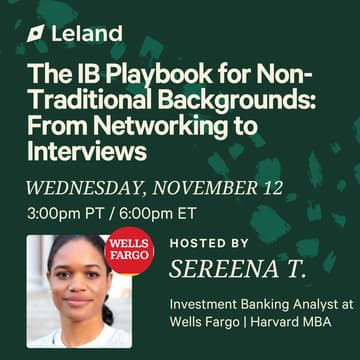 Cover Image for The IB Playbook for Non-Traditional Backgrounds: From Networking to Interviews