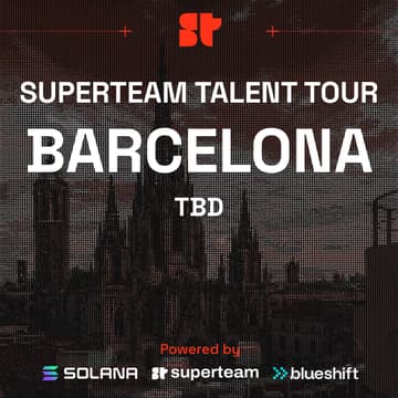 Cover Image for Superteam Talent Tour Stop Barcelona (tbd)