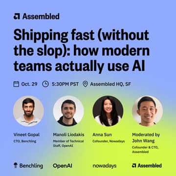 Cover Image for Shipping fast (without the slop): How modern teams actually use AI