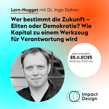 Cover Image for Ingo Dahm, CEO von Capacura. Wer bestimmt die Zukunft – Eliten oder Demokratie? Wie Kapital zu einem Werkzeug für Verantwortung wird