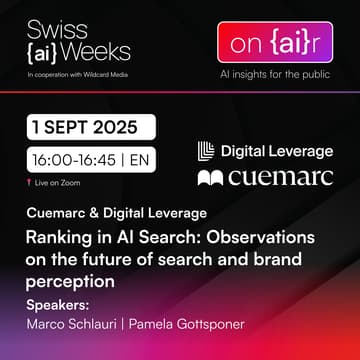 Cover Image for on {ai}r | Ranking in AI Search: Observations on the future of search and brand perception | Cuemarc / Digital Leverage