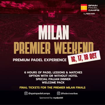 Cover Image for MILAN, OCT 16 to 18, PREMIER CAMP from 395€ with FEDE VIVES