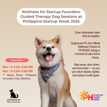 Cover Image for A Moment to Breathe: Founder Wellness Sessions by Doghouse.PH  (new date: 12Nov)