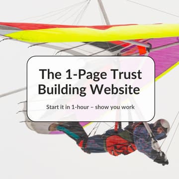 Cover Image for Build a One Page Trust Building Website in 1-Hour