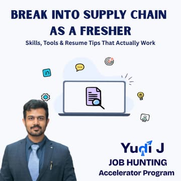 Cover Image for Break Into Supply Chain AS  A Fresher