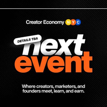 Cover Image for Creator Economy NYC: Save the Date