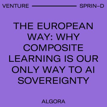 Cover Image for The European Way: Why Composite Learning is our only Way to AI Sovereignty