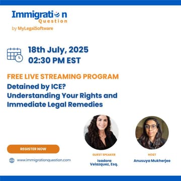 Cover Image for Detained by ICE? Understanding Your Rights and Immediate Legal Remedies