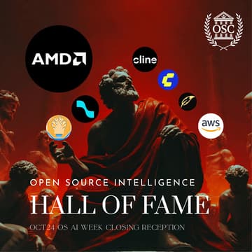 Cover Image for Open Source AI Hall of Fame Reception - wiz Transformer Authors, AMD & AWS 💫