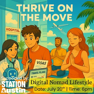 Cover Image for 💪 Thrive on the Move: Health, Wellness and Mindset for Long-Term Travel 🌍