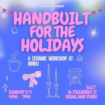 Cover Image for ✨ Handbuilt for the Holidays: A Seasonal Ceramic Workshop